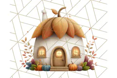 Cottagecore Halloween Clipart Cozy PNG, Autumn Fall Png Product Image 4