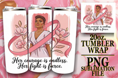 PRESENT OF ADVENTURE 20oz TUMBLER WRAP, Cancer Product Image 1