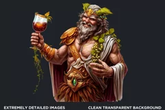Dionysus god of wine Clipart,Greek god,Ancient greece Product Image 2