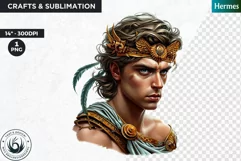 Hermes messenger of gods Clipart,Greek god,Ancient greece Product Image 1