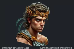 Hermes messenger of gods Clipart,Greek god,Ancient greece Product Image 2