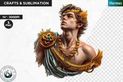 Hermes messenger of gods Clipart,Greek god,Ancient greece Product Image 1