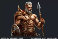 Ares god of war Clipart, Greek god,Ancient greece clipart Product Image 2