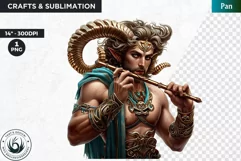 Pan god of nature Clipart, Greek god, Ancient greece clipart Product Image 1