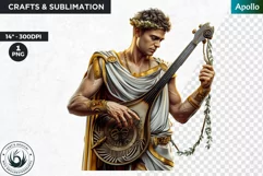 Apollo god of the sun Clipart,Greek god,Ancient greece Product Image 1