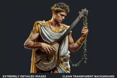 Apollo god of the sun Clipart,Greek god,Ancient greece Product Image 2