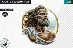 Zeus King of the gods Clipart,Greek god,Ancient greece Product Image 1