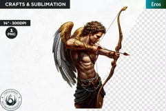Eros god of love Clipart, Greek god, Ancient greece clipart Product Image 1