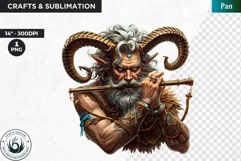 Pan god of nature Clipart, Greek god, Ancient greece clipart Product Image 1