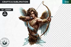 Eros god of love Clipart, Greek god, Ancient greece clipart Product Image 1