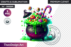 Halloween Drink Clipart PNG, Cute Kawaii Halloween potion Product Image 1