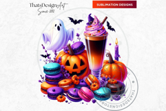 Halloween Drinks cuties Clipart Set, Cute Spooky Kawaii Product Image 5