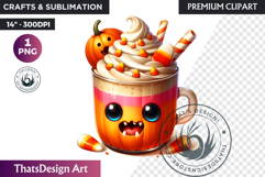 Halloween Drink Clipart PNG, Cute Kawaii Halloween potion Product Image 1