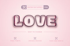 PSD Heart - Editable Text Effect, Font Style Product Image 3