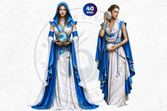 High Tide Empire Fantasy Underwater Character Clipart Set Product Image 5