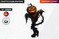 Horrific Halloween clipart, halloween png, jack o lantern Product Image 1