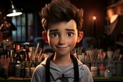 3D Character Boy Makeup_Artist with relevant environment Product Image 1