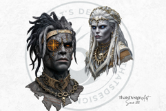 Mystic Mage Portraits PNG, Fantasy Sorcerer &amp; Wizard Clipart Product Image 7