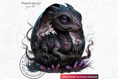 Cute Baby Dragons Clipart set, dragon egg, Fantasy PNG Product Image 10