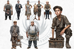 Noir Movie Characters PNG Clipart Set, detective, mafia Product Image 4