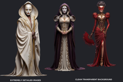 Obsidian Opera Characters Clipart Gothic Masquerade Graphics Product Image 3