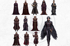 Obsidian Opera Characters Clipart Gothic Masquerade Graphics Product Image 6