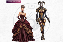 Obsidian Opera Characters Clipart Gothic Masquerade Graphics Product Image 7