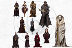 Obsidian Opera Characters Clipart Gothic Masquerade Graphics Product Image 8