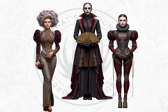 Obsidian Opera Characters Clipart Gothic Masquerade Graphics Product Image 9