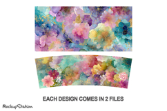 40 oz Stanley Tumbler Wrap PNG | Watercolor Sublimation Product Image 2