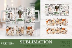 40oz mom tumbler wrap png being used as a 40oz tumbler print