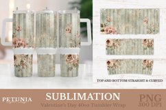 Romantic Shabby Chic Pattern Valentines Day 40 oz Tumbler Wrap sublimation designs being used as popular 40 oz tumbler print