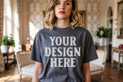 Comfort Colors 1717 Pepper T-Shirt Mockup Product Image 1