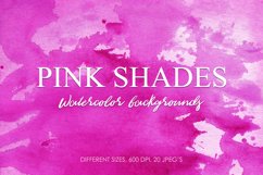 40 Pink Watercolor Backgrounds, Hand Painted Textures Product Image 1