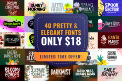 40 Pretty Font Only $18 Product Image 1