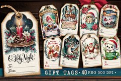 Christmas Gift Tags Bundle 40 PNG, Christmas labels PNG Product Image 2