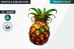 Pineapple clipart,Techno Nature Clipart, futuristic, cyber Product Image 1