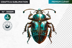 Beetle clipart,Techno Nature Clipart, futuristic, cyber Product Image 1