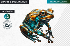 Frog clipart,Techno Nature Clipart, futuristic, cyber Product Image 1