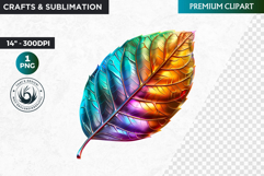 Leaf clipart,Techno Nature Clipart, futuristic, cyber Product Image 1