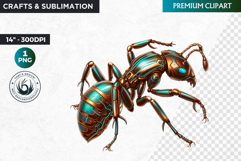 Ant clipart,Techno Nature Clipart, futuristic, cyberneti Product Image 1