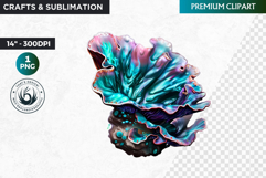 Coral clipart,Techno Nature Clipart, futuristic, cybernetic Product Image 1