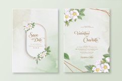 Valentino &amp; Charlotte - Geometric Wedding Invitation Product Image 1