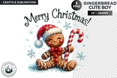 Gingerbread man Christmas cookies png clipart Product Image 1