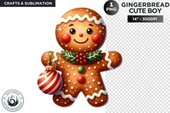 Gingerbread man Christmas cookies png clipart Product Image 1