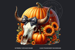 Western Coquette Pumpkins PNG, Cowgirl Fall Decor clipart Product Image 3