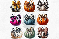 Western Coquette Pumpkins PNG, Cowgirl Fall Decor clipart Product Image 4