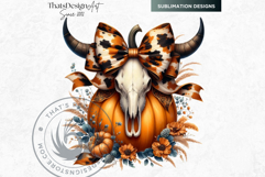 Western Coquette Pumpkins PNG, Cowgirl Fall Decor clipart Product Image 5