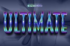 Retro text effect ultimate futuristic editable 80s classic Product Image 1