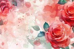 Elegant Watercolor Floral Background Wallpaper Product Image 1